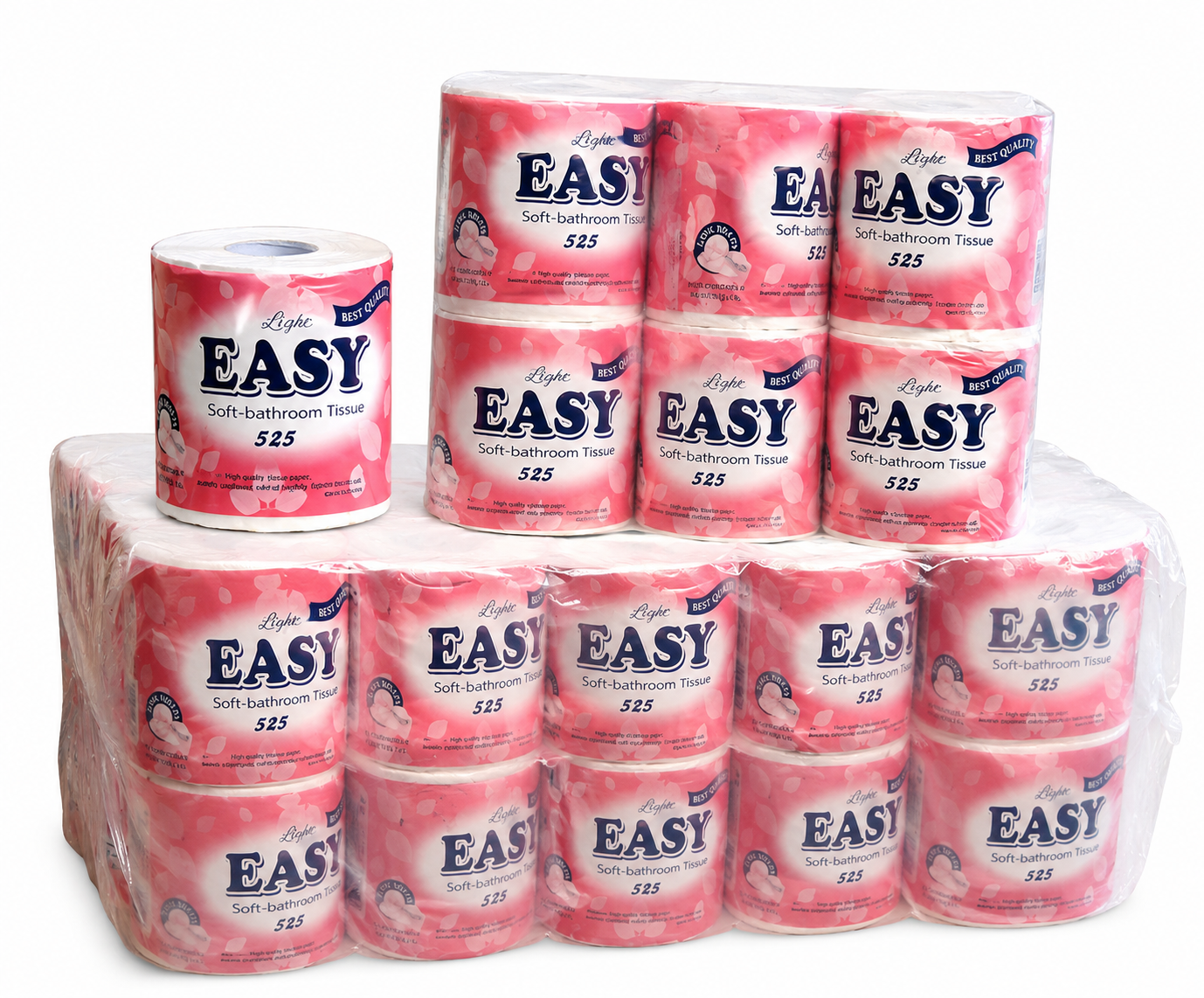 Individually Wrapped Toilet paper roll 2 ply 525 sheets Hotel R&B Eco